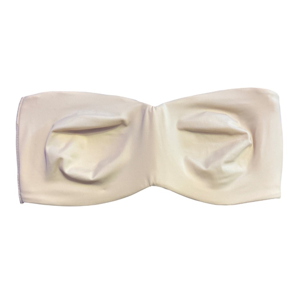 NEW Beige Unlined Strapless Underwire Bandeau Bra 34C / 75C